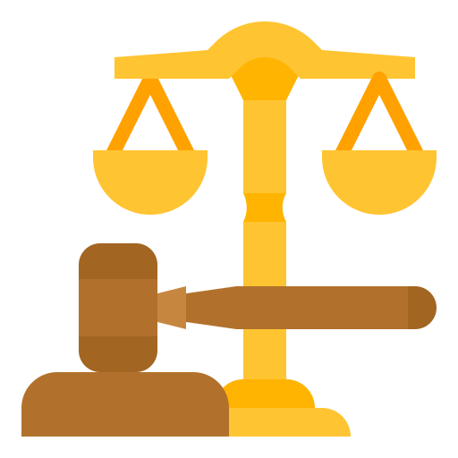 Balance avec Marteu de la justice